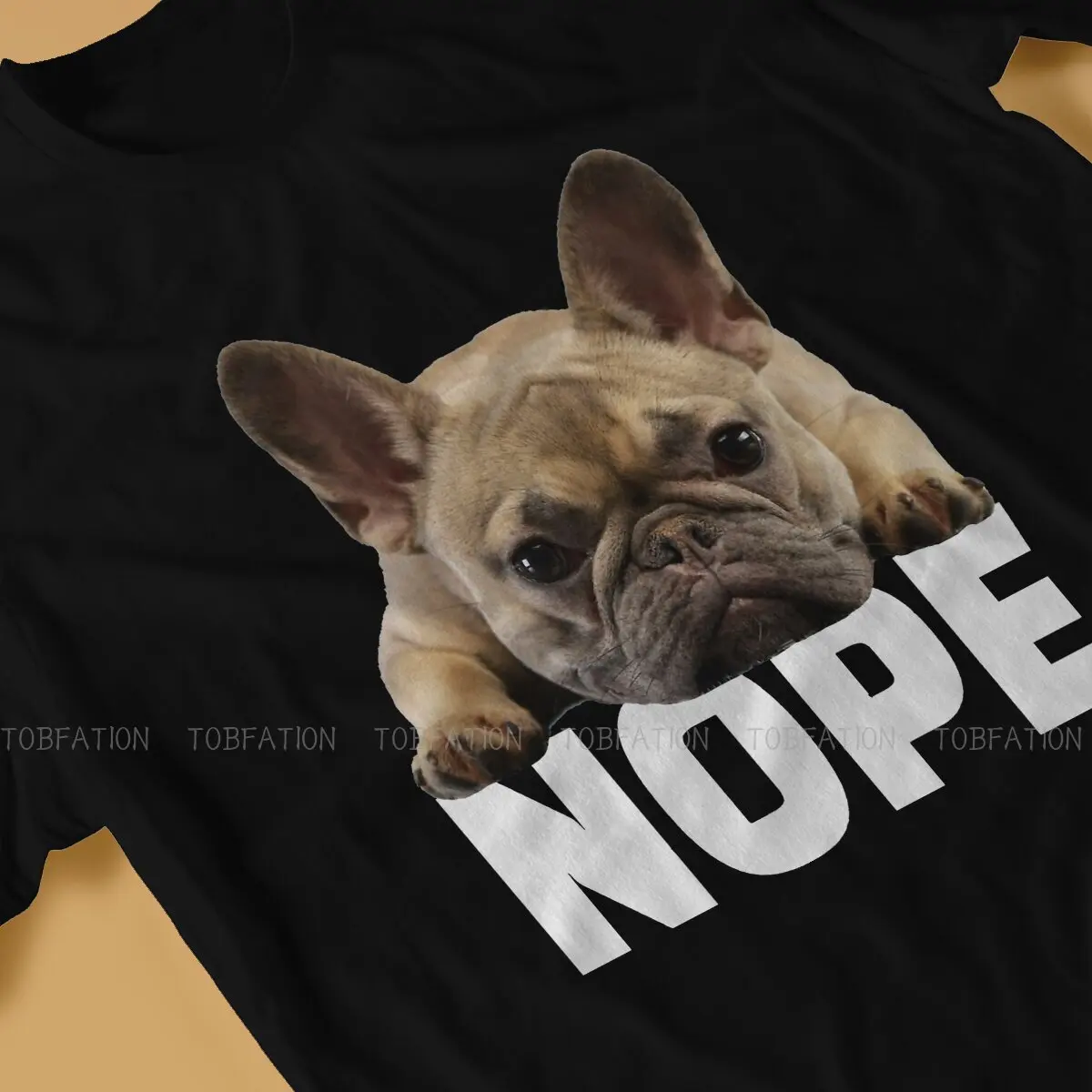 Футболка с круглым вырезом для щенков Nope Классическая тенниска из чистого хлопка