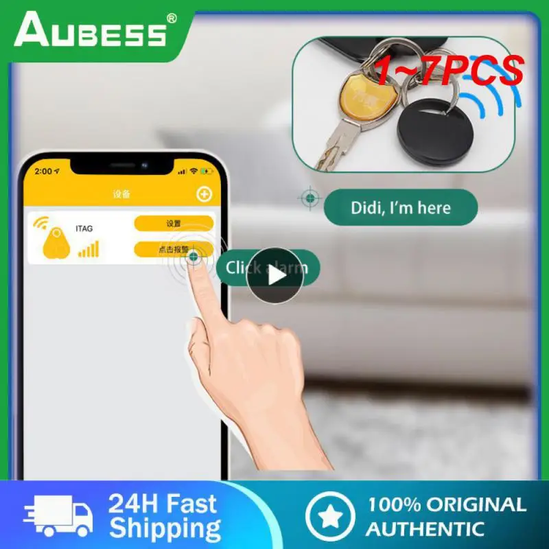 

1~7PCS Portable Mini Cat Dog Pet Tracking Locator Anti-Lost Gps Tracking Device For Child 4.0 Mobile Key Finder