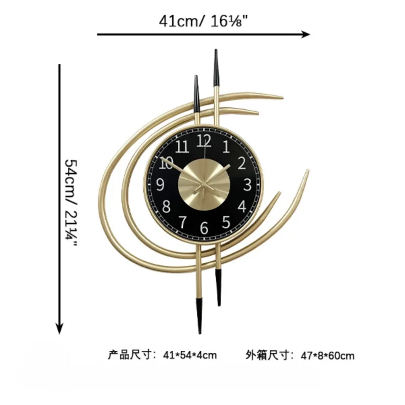 Настенные часы Storm Eye железные модные бесшумные домашние настенные украшения для