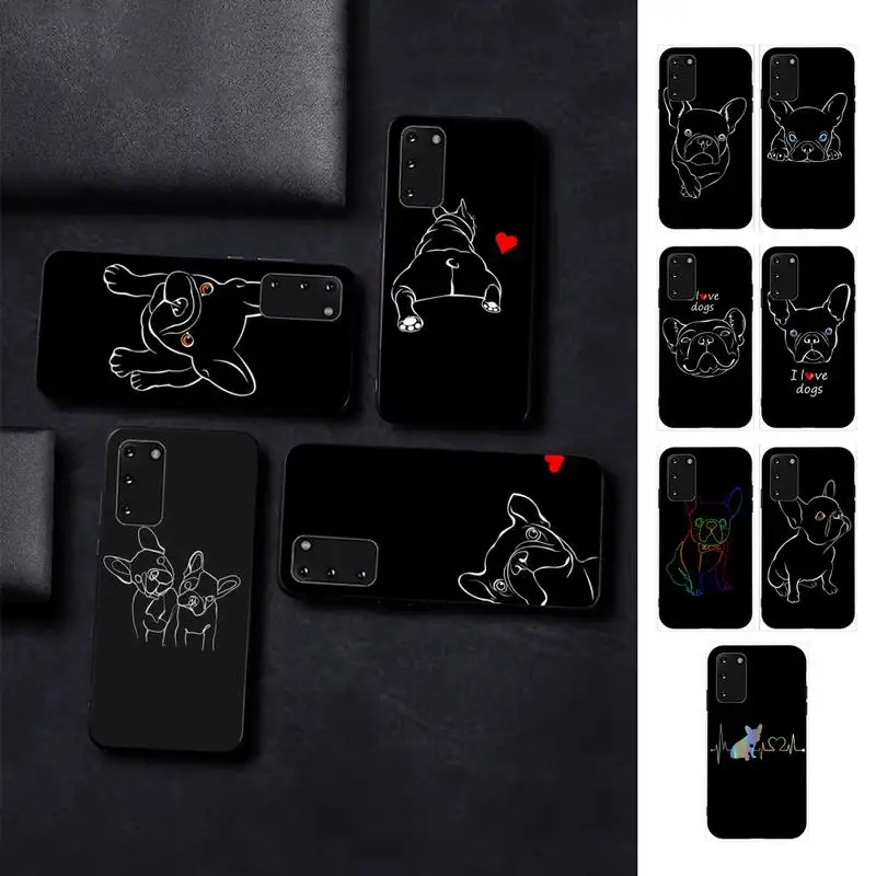 

French Bulldog Phone Case for Samsung S10 21 20 9 8 plus lite S20 UlTRA 7edge