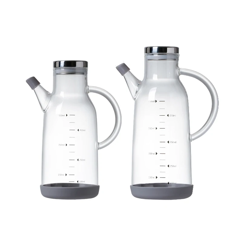 shimoyama olive oil bottle with scales cooking seasoning oil vinegar storage bottle oil cruet glass dispenser kitchen gadget free global shipping