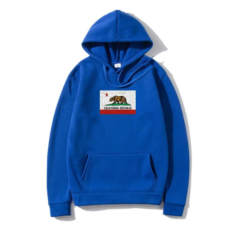 

California Republic State Pullover Vintage Flag Bear West Side Cali Hoodies S-5X