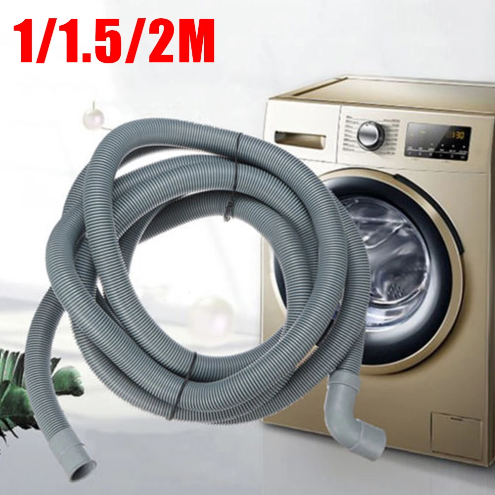 

1/1.5/2M Extension Pipe Flexible Wash Machine Dishwasher Drain Outlet Hose Bathroom Kitchen Outlet Water Extension Soft Tube