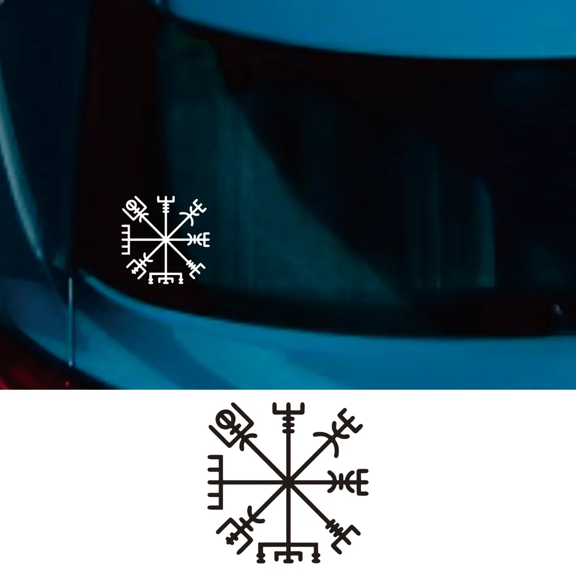 Разные размеры цвета дневной виниловый талисман забавные автомобильные