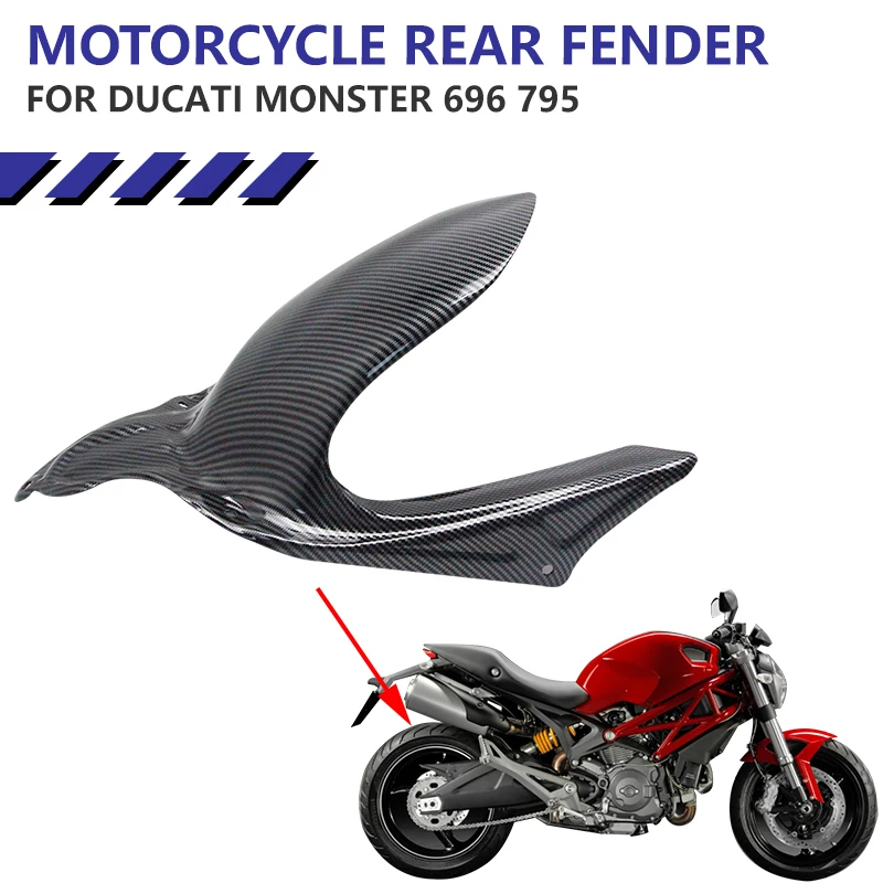 Suitable for Ducati Monster 696 795 rear tire mudguard mudguard mudguard mudguard ABS motorcycle fairing