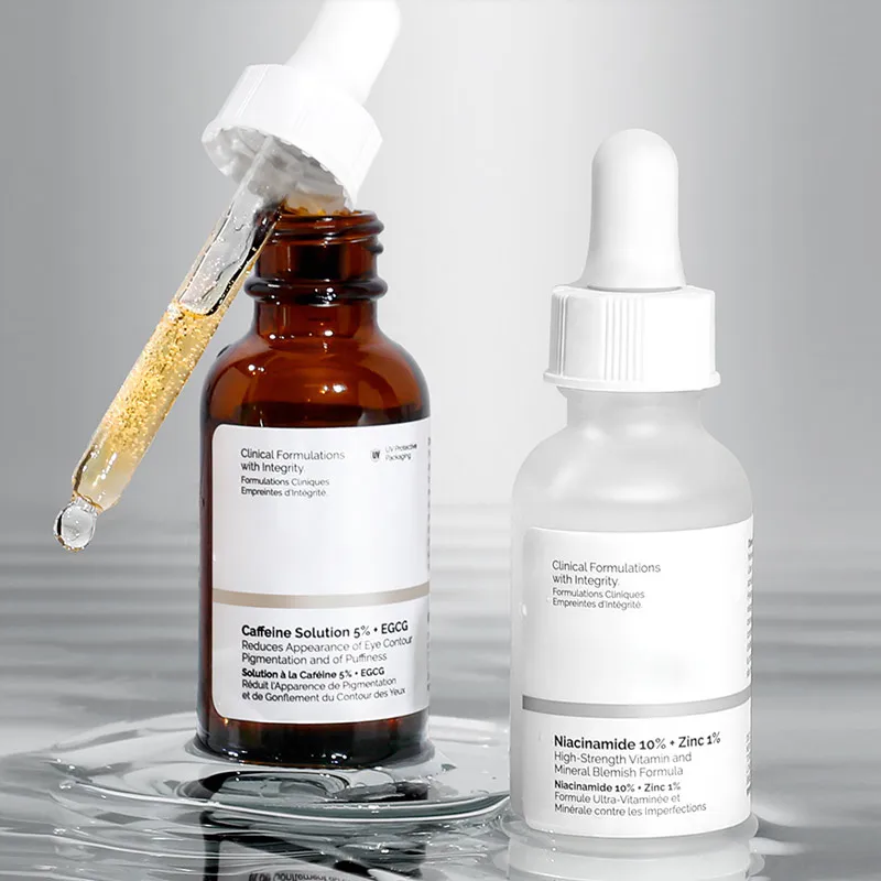 

Face Skin Care Serum Hyaluronic Acid 2% + B5 Niacinamide 10% Solution AHA 30% + BHA 2% Caffeine Solution Products