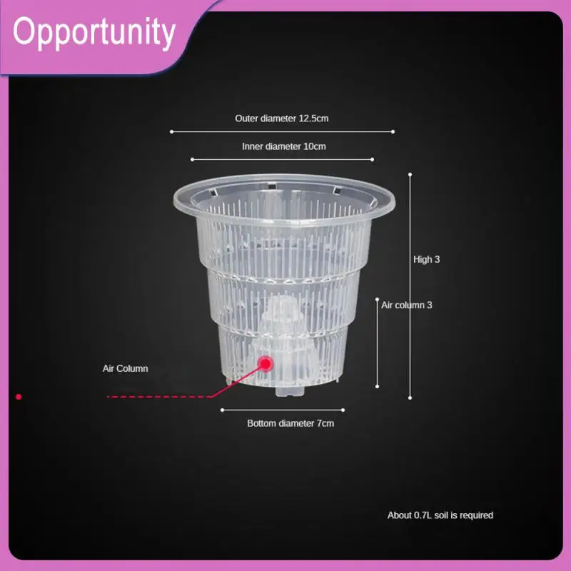 

Breathable Resin Plant Cup Air Column Control Root Growth Plastic Pot Transparent High Transparency Plant Basin Flowerpot