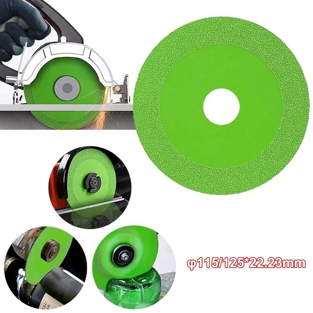 

115/125mm Glass Cutting Disc Diamond Marble Ceramic Tile Jade Grinding Blade For Glass Jade Crystal Wine Bottle Ceramics