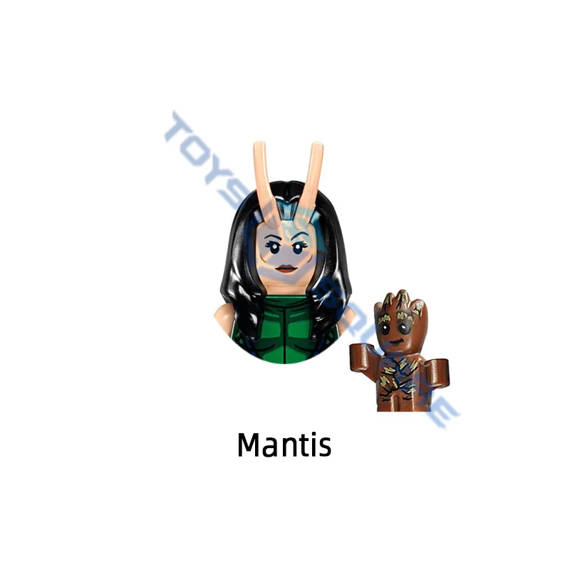 Конструктор The енот-ракета Star-Lord Gamora Mantis Drax модель Разрушителя небула Yondu игрушки