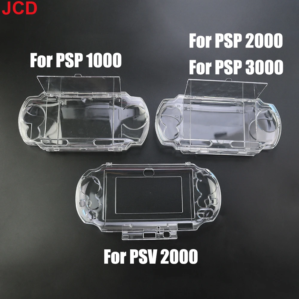 

JCD 1pcs Crystal Transparent Hard Protective Case Cover Shell For PsVita Psv PSP 1000 2000 3000 Full Body Protector Skin Case