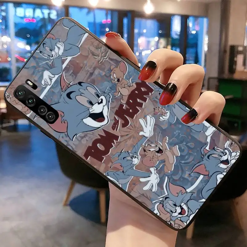Милый чехол для телефона tom and jerry Huawei P20 P30 P40 lite E Pro Mate 40 30 20 P Smart 2020 |