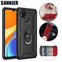 sergeant shockproof phone case for redmi 10 9 prime 9t 9c nfc 9i 9at 9a ring bracket back cover for redmi 9power 8a pro 8 7a 7