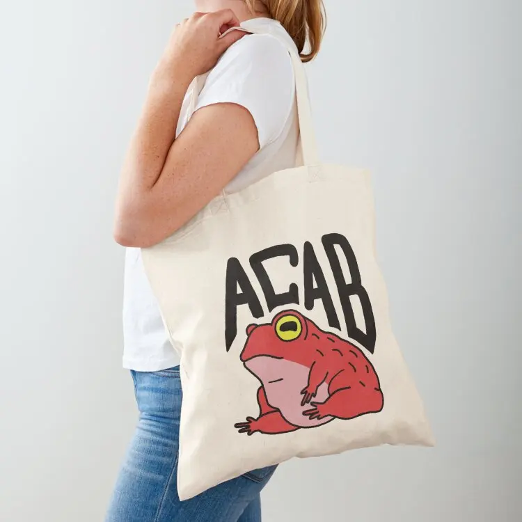 Фото Сумка-тоут ACAB Frog, пляжная сумка, сумка из ткани на заказ, сумки для женщин №1