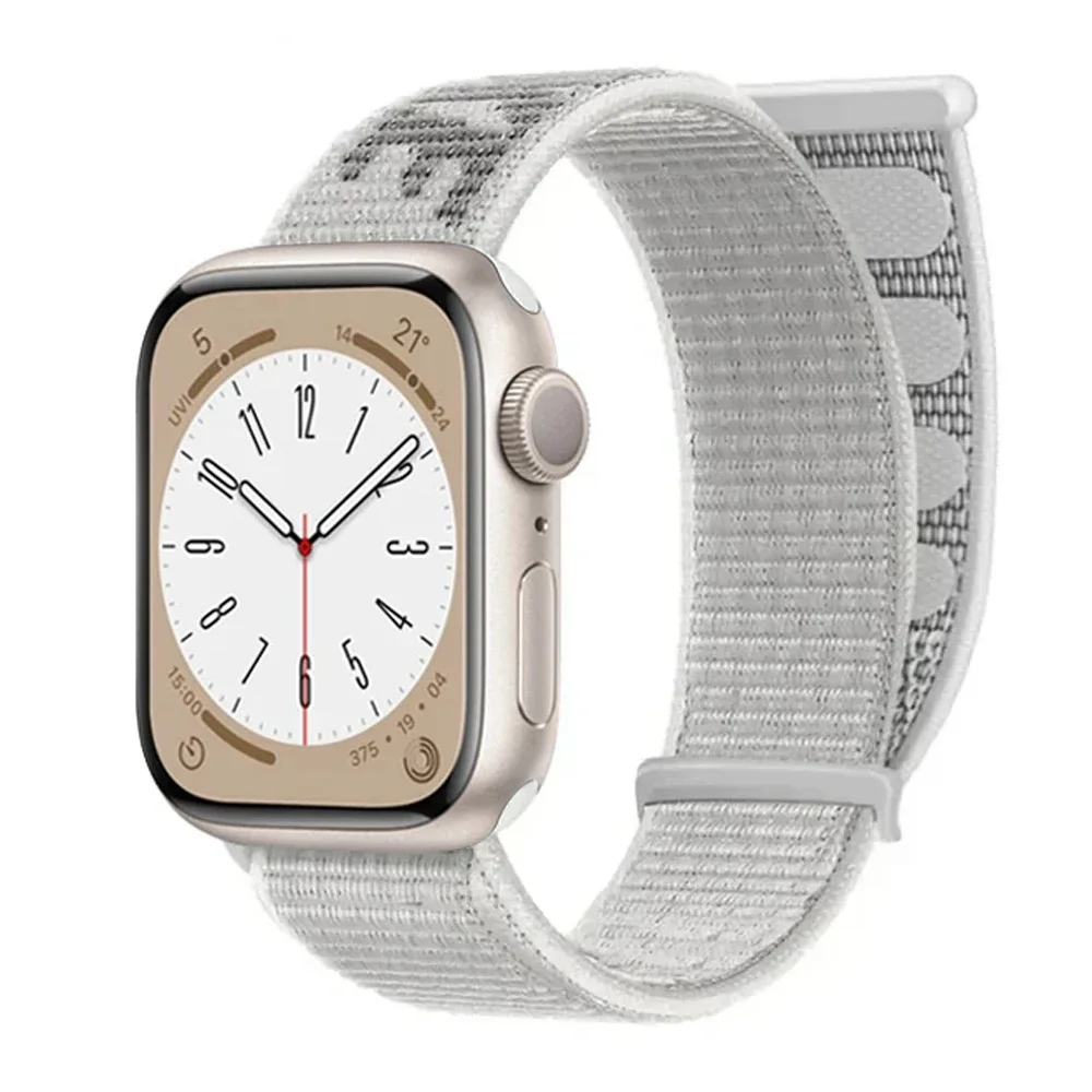 Ремешок для Apple Watch Band 45 мм 44 42 41 49 40 38 нейлоновый браслет Correa iwatch series 8 9 7 6 5 4 3 SE Ultra 2