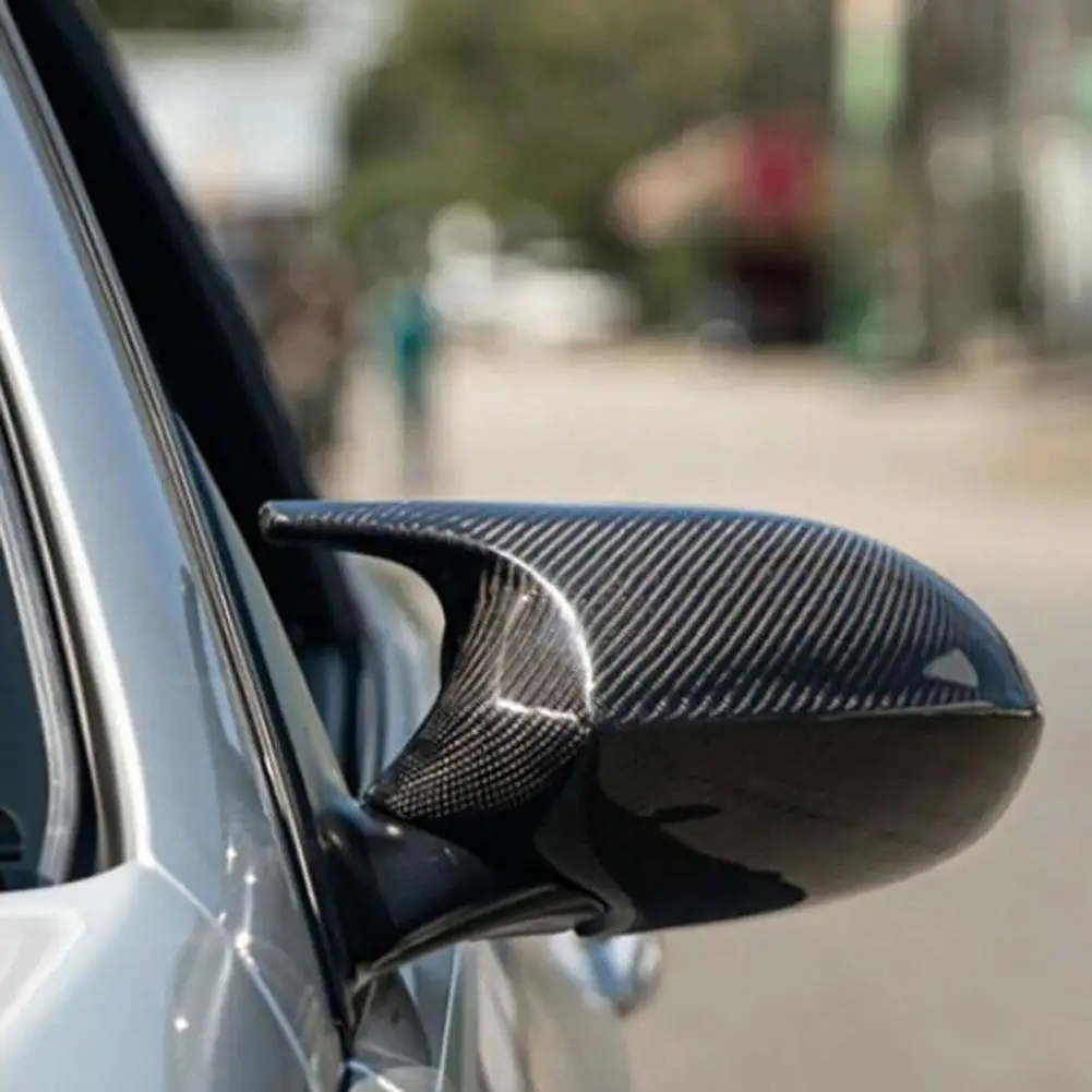 

1 Pair Rearview Mirror Cover Side Mirror Cap Carbon Fiber Rearview Cover 51167135097 51167135098 for 1 Series/3 Series