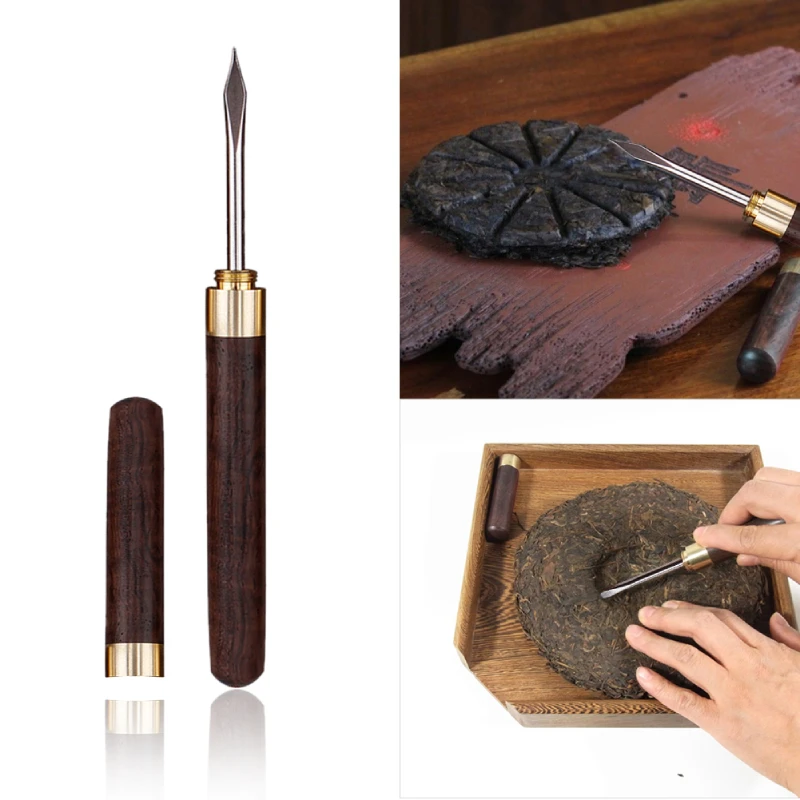 

Wooden Tea Knife Tea Ceremony Accessories Puer Dedicated Tea Needle Chinese Kung Fu Teasets Tool Stainless Steel Pro Tool
