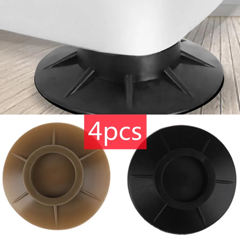 

4Pcs Anti Vibration Feet Pads Rubber Legs Slipstop Silent Skid Raiser Mat For Washing Machine Support Dampers Stand Non-Slip Pad