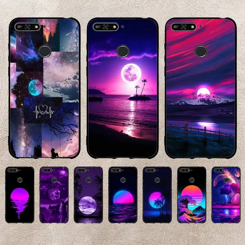

Purple Moonlight Phone Case For Xiaomi 11 10 12Spro A2 A2lite A1 9 9SE 8Lite 8explorer F1 Poco 12S Ultra Cove