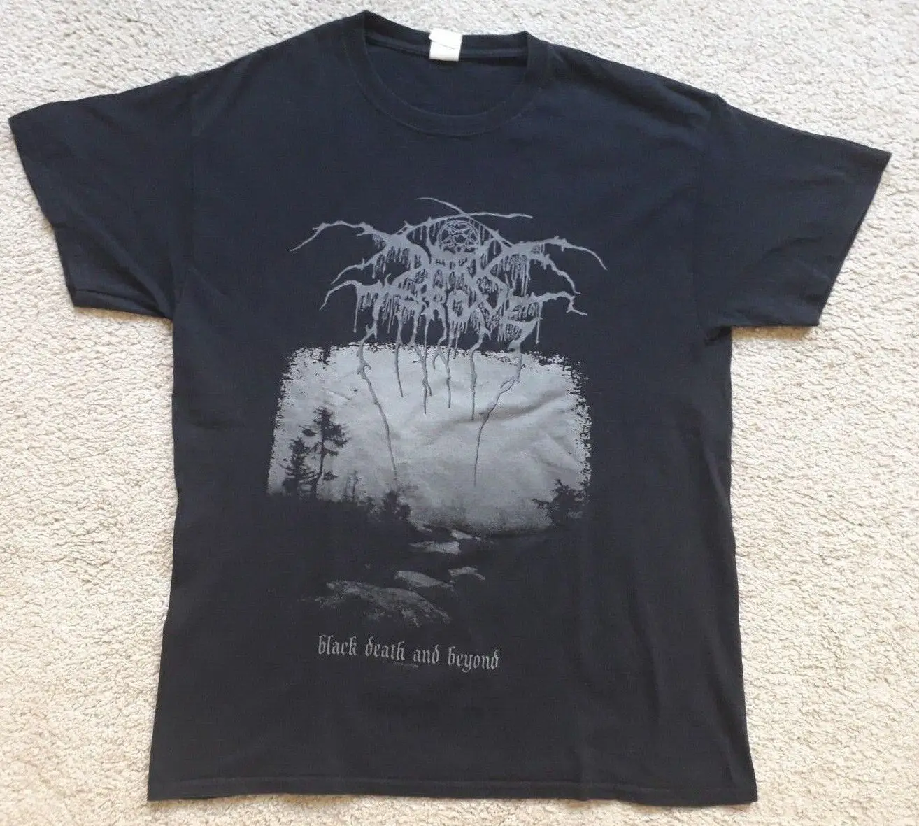 Винтажная футболка с надписью darktron Black Death and Beyond 2014, металлическая, 666 LP Mayhem CD
