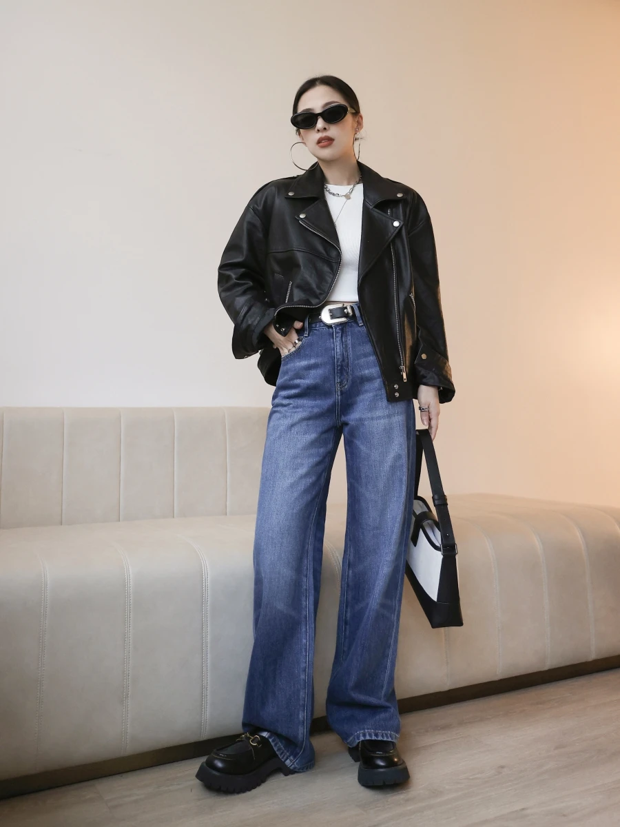 Pumpkin Valley Design Sense американское винтажное кожаное пальто верхняя одежда женская