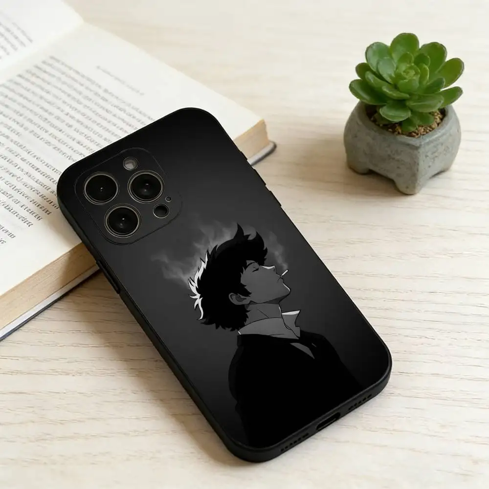 Фото Чехол для телефона C-Cowboy Bebop Spike Spiegel, силиконовый, мягкий, для iPhone 17 16 15 14 13 12 11 X XR Plus Pro Max Plus, подарок. №3