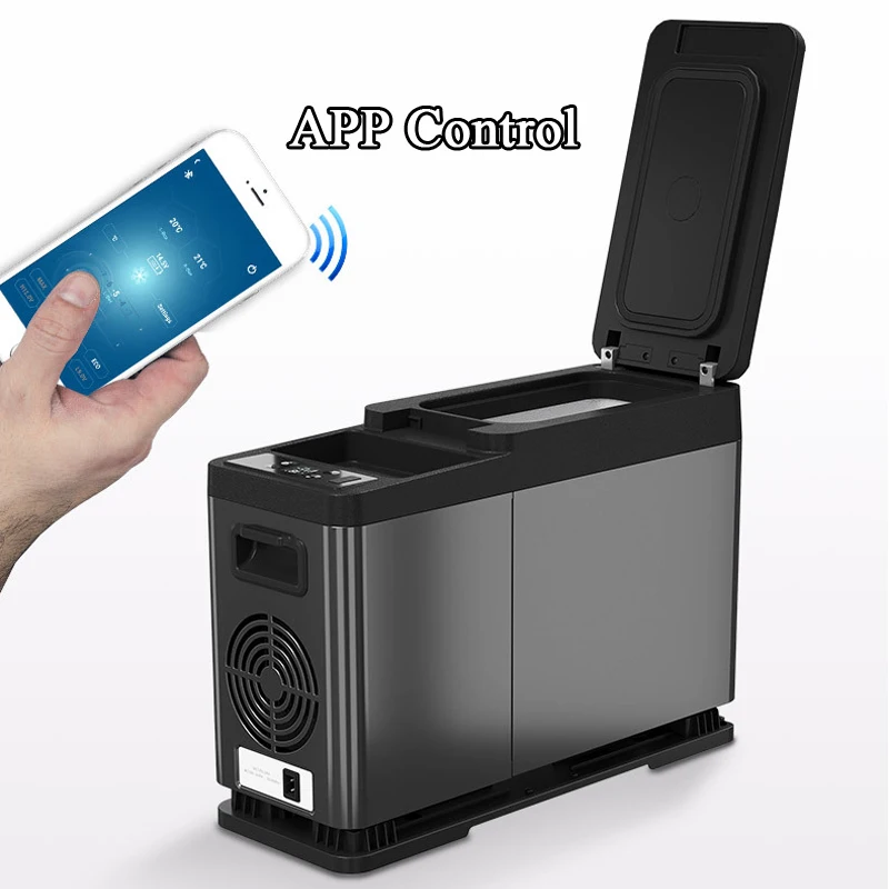 ALPICOOL 8L Автомобильный холодильник Портативный охладитель Мини-морозильник DC12V-24V для фургона рекреационного транспорта пикник кемпинг компрессорное охлаждение.