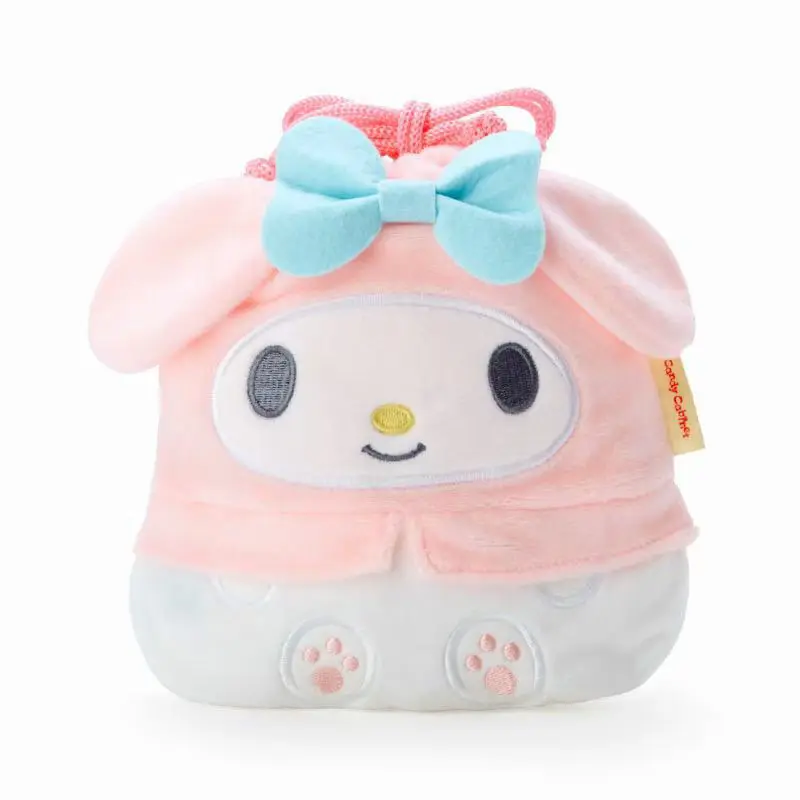 Cute Girl Heart Plush Drawstring Handbag Cosmetics Storage Bag Sundries Snack Organizing Folders Outdoor Hand Bag
