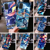 cartoon pocket pokemon greninja phone case for samsung galaxy s21 plus ultra s20 fe m11 s8 s9 plus s10 5g lite 2020