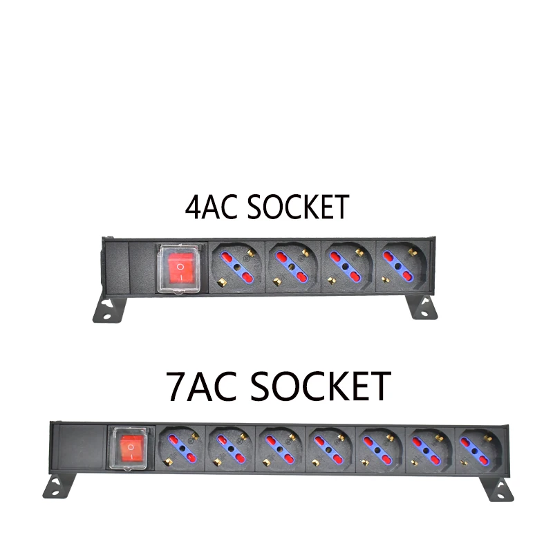 PDU сетевой фильтр Телефон с портом C14 Настольный немецкий итальянский разъем 1-10AC