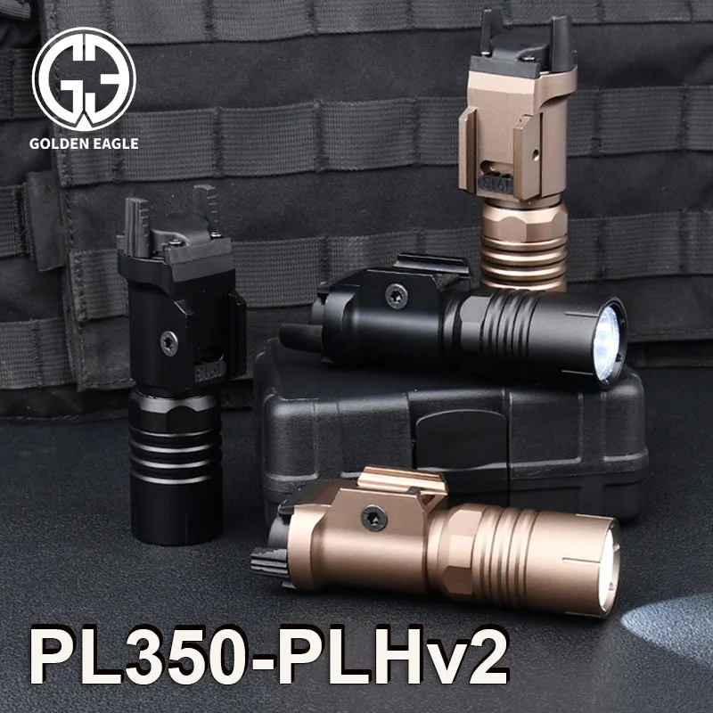 WADSN PL350-PLHv2 18350 White LED Lights Airsoft Rifle Hunting Weapon Scout PLH V2 Flashlight Tactical High Power Pistol Lamp