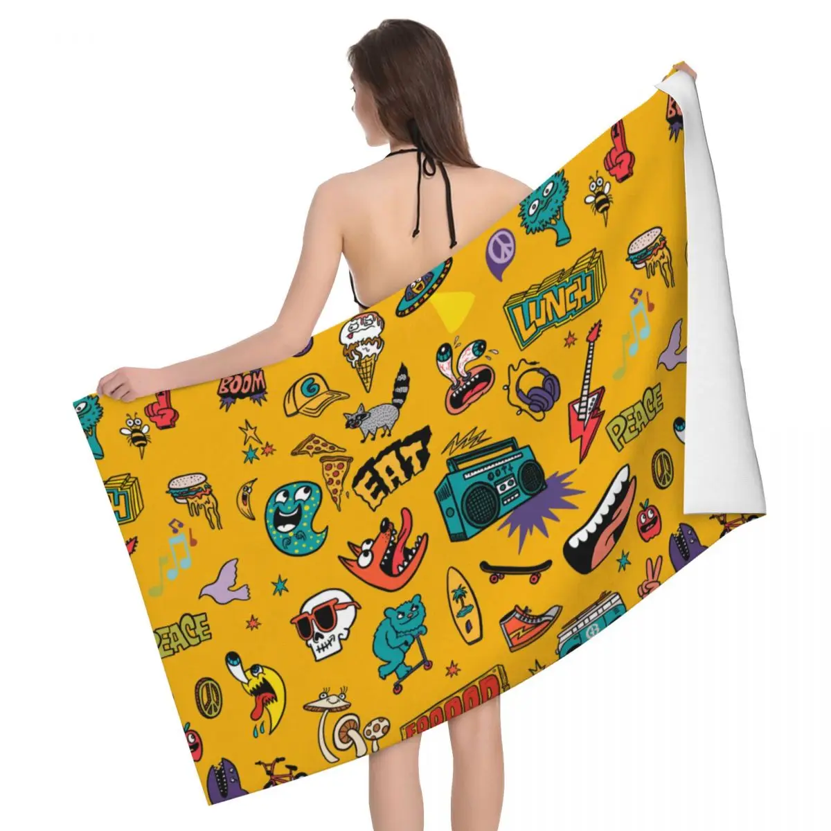 

Beach Towels Pool Towels Large Sand Free Microfiber Beach Towels, Quick Dry Lightweight Bath Swim Towels