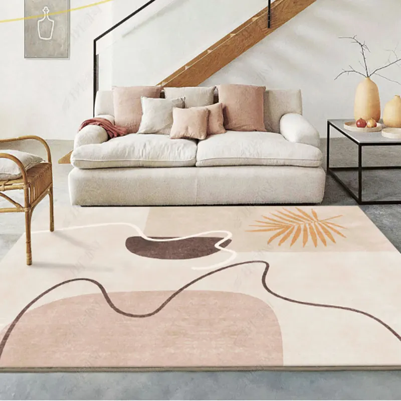 

Modern Coffee Table Lounge Living Room Casual Carpet Bedroom Bedside Blanket Room Decoration Soft Absorbent Bath Mat Lounge Rug