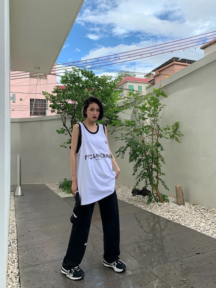 HOUZHOU серые спортивные штаны для бега Женские Мешковатые корейские модные