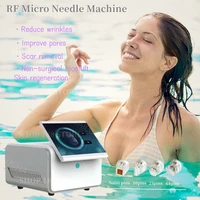 2022 high end portable rf facial beauty equipment radio frequency fractional rf microneedle machine stretch mark acne removal