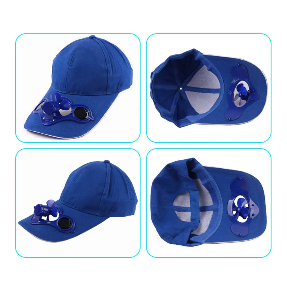 Summer Unisex Outdoor Sports Baseball Caps Hats with Solar Power Cooling Fan Accessories toys gift women men cap |
