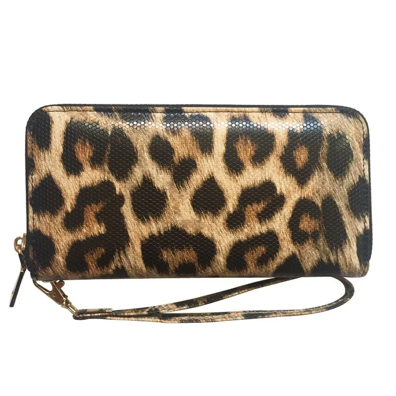 

Long Wallet Carteira Feminina Wallet For Women Leopard Print Money Bag Fashion Phone Bag portfel damski Clutch Bag Card Holder