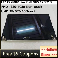 original 17 for dell xps 17 9710 lcd screen touch assembly display p92f p92f001 p92f002 1920x1200 fhd 1920x1080 uhd 3840x2400