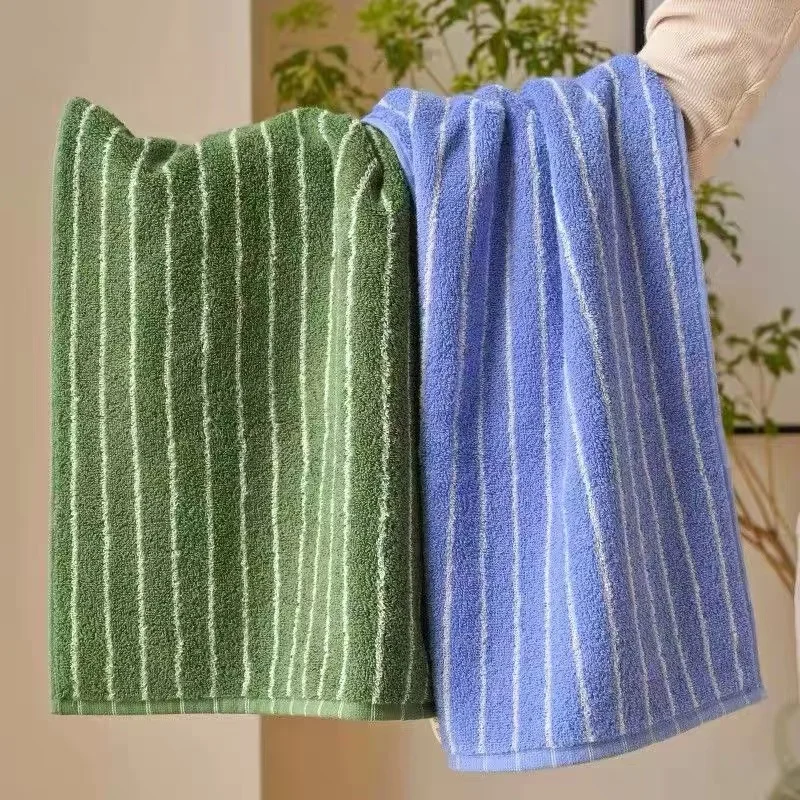 Набор полотенец 1/6 шт. 100% хлопок утолщенное полосатое полотенце для рук розовое