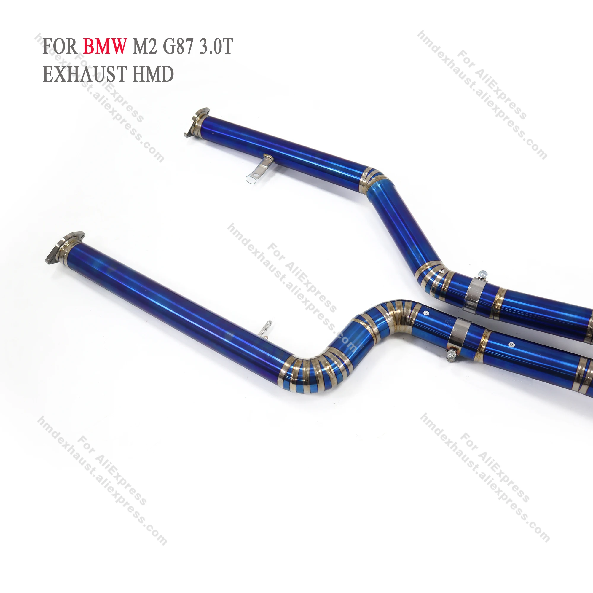 Выхлопная система HMD Titanium Catback для BMW M2 G87 3 0 T 2023 + глушитель с клапаном