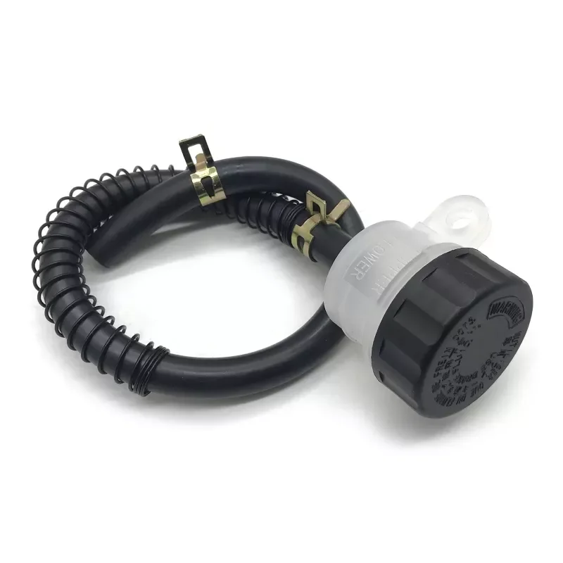 

Motorcycle Brake Master Cylinder Brake Pump Tank Oil Cup Fluid Bottle Reservoir with Hose Line for 50CC 70CC 110CC 125CC