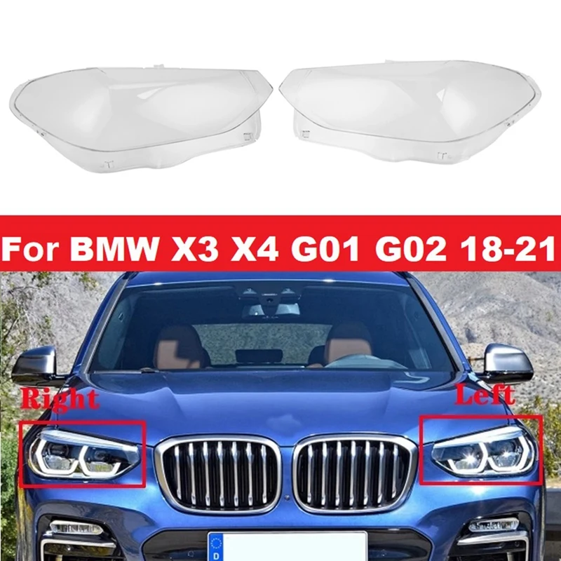 

Для BMW X3 X4 G01 G02 G08 2018-2021 LH + RH крышка объектива фары 63117466131 63117466132