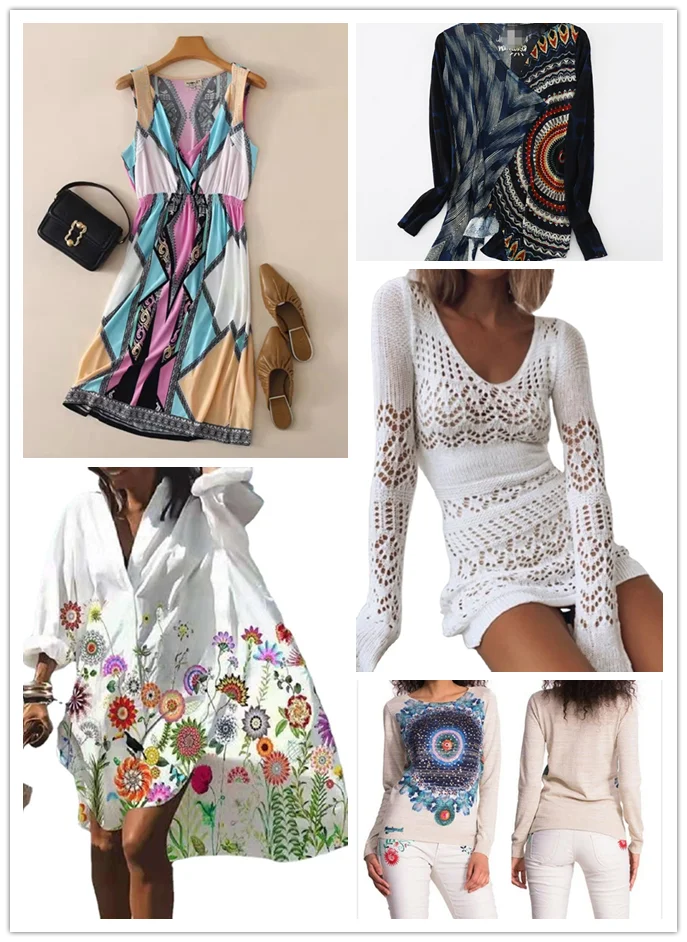 

Международная торговля Оригинальное одноместное испанское Новое модное тонкое женское платье с вышивкой