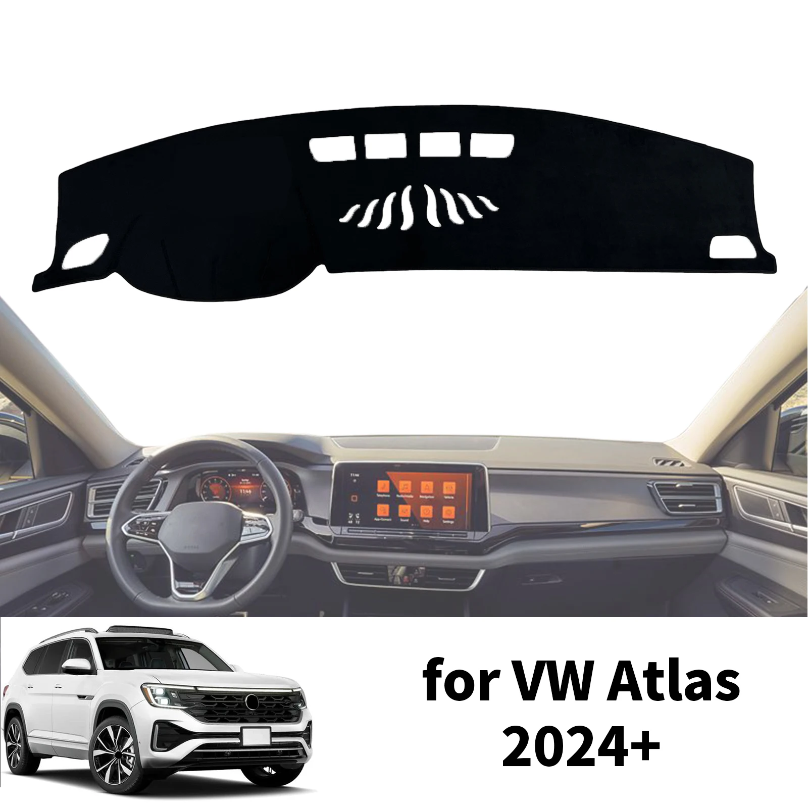 Автомобильный коврик для приборной панели VW ATLAS 2024 2025 Cross спортивные аксессуары