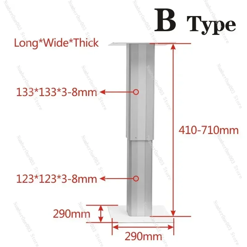 Электрический подъемный стол-татами макс. 65 кг подъемная платформа 410-710 мм для