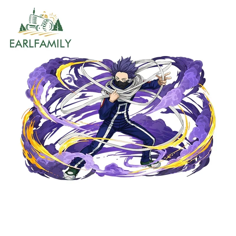 

EARLFAMILY 13 см X 8,3 см для Shinso Hitoshi, Стикеры для автомобиля с эффектом навыков, водонепроницаемые аниме Стикеры с прикусом, персональные царапины