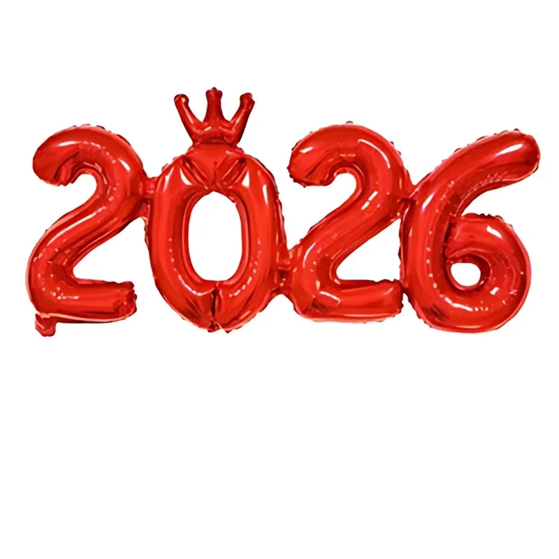 Фольгированные шары с цифрами 2026 MOONBIFFY