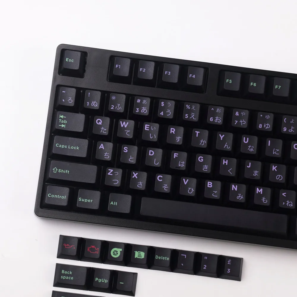 

145 Keys GMK Chords Keycaps Cherry Profile PBT DYE-SUB Japanese KeyCaps With 1.75u 2u Shift Mechanical Keyboard For MX Switches