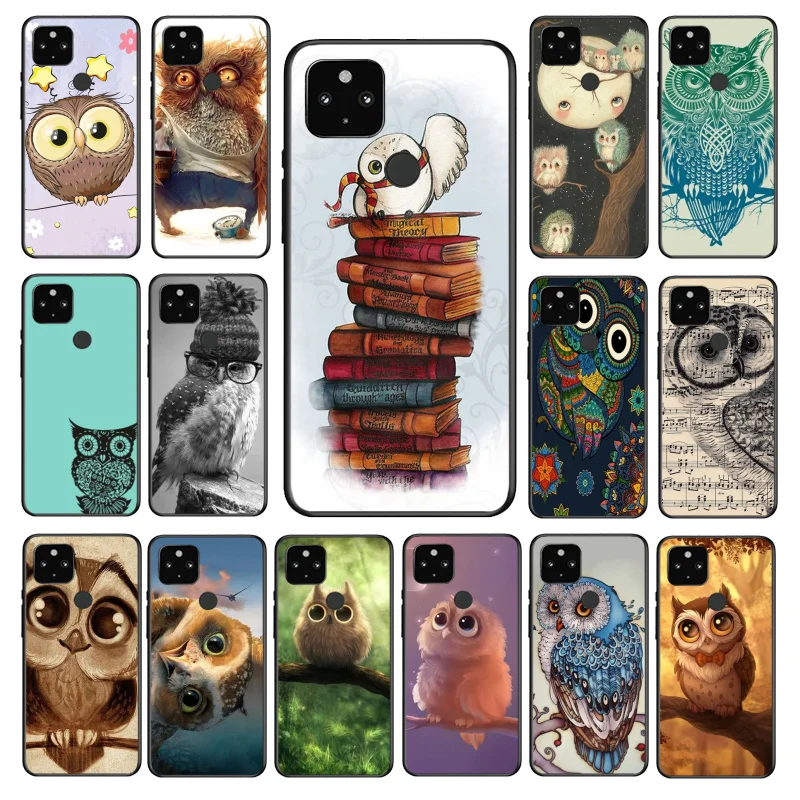

Animal Cute Cartoon Owl Phone Case for Google Pixel 7 Pro 6A 6 Pro 5A 4A 3A Pixel 4 XL Pixel 5 6 4 3 XL 3A XL 2 XL