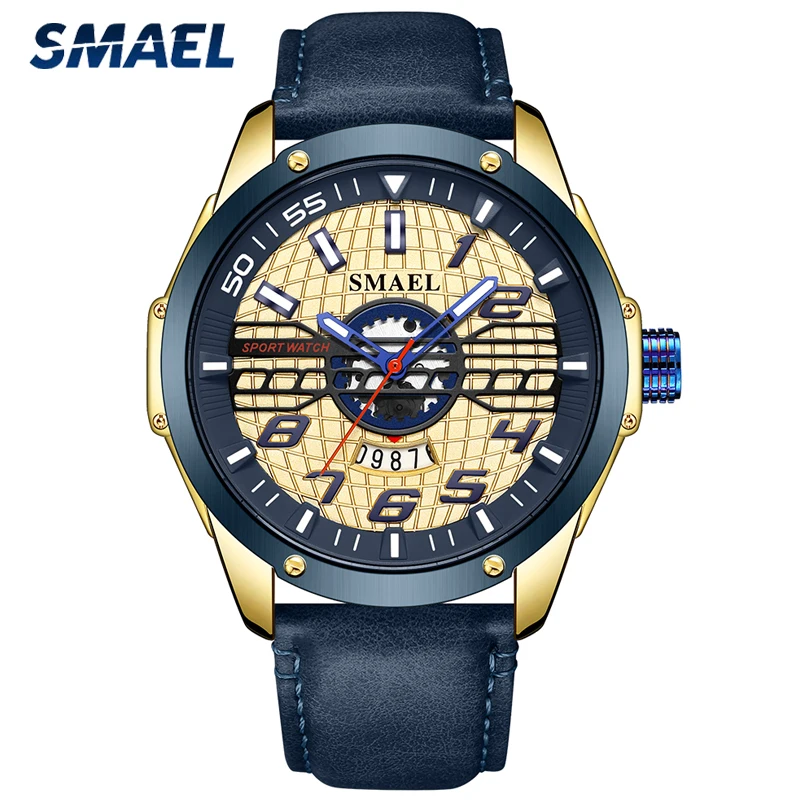 

Top Luxury Brand SMAEL Fashion Mens Watches Waterproof Sports Clock Army Military Quartz Watch Men Calendar Analog Wrist Watch
