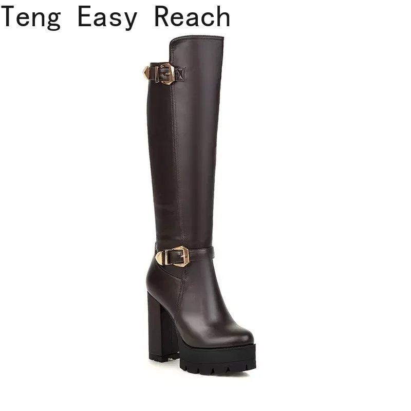 Женские высокие ботинки 34-39 готическая обувь женские белые на высоком каблуке